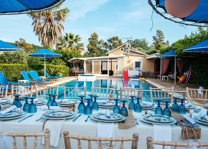 Villa Eleni Holiday Resort 4' Walk To Beach With Pool - Ideal For Families And Couples